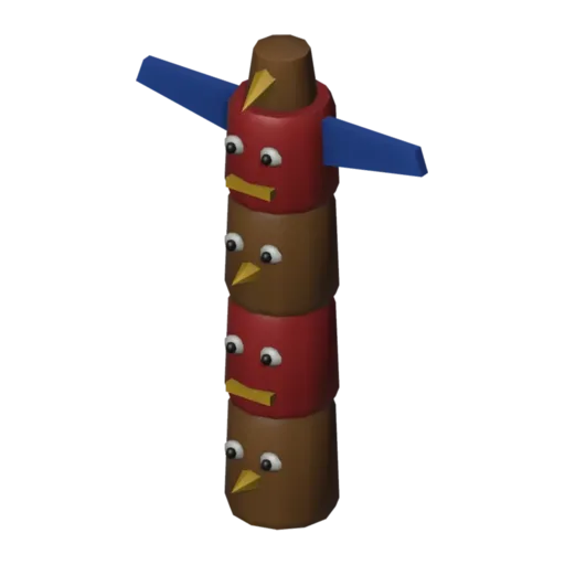Totem pole, 3D model