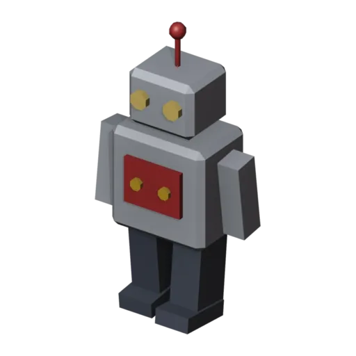 Toy robot, 3D model