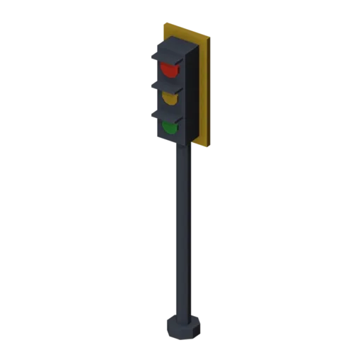 Traffic light, 3D model