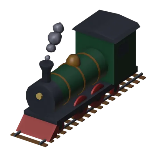 Steam engine, 3D model