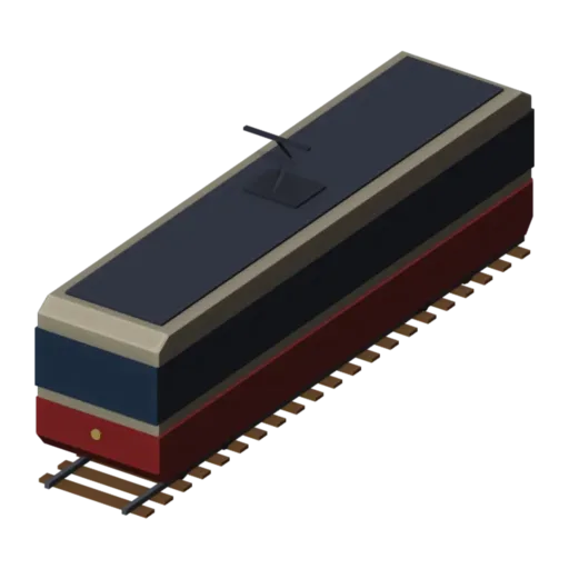 Tramway, modèle 3D