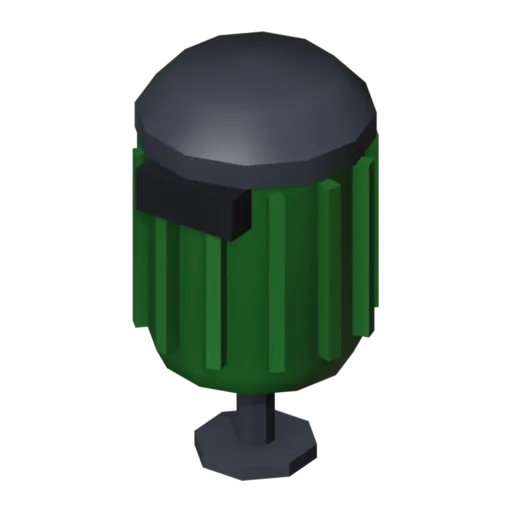 Litter bin, 3D model