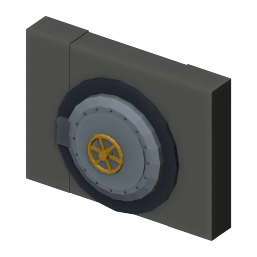 Vault door, 3D model
