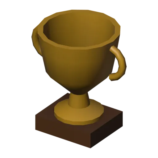 Small trophy, 3D model