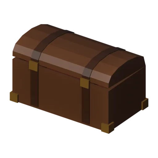Travel trunk, 3D model
