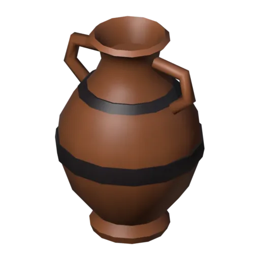 Urna de barro, modelo 3D
