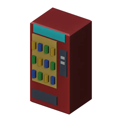 Vending machine, 3D model