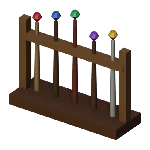 Wand rack, 3D model