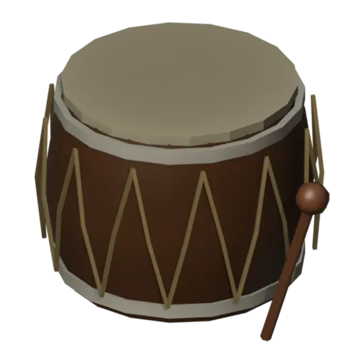 War drum, 3D model