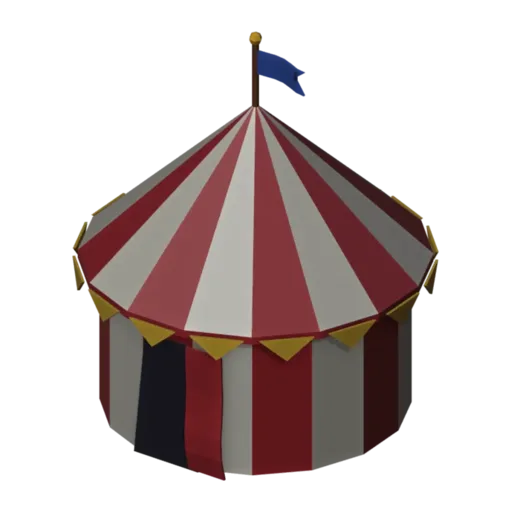 War tent, 3D model
