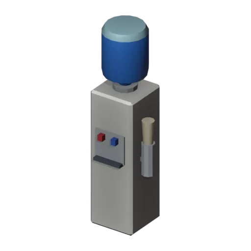 Water cooler, 3D model