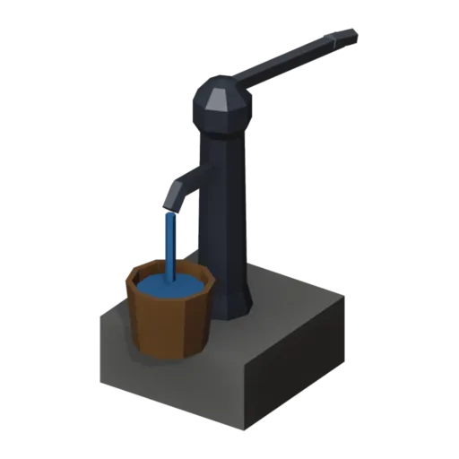 Water pump, 3D model