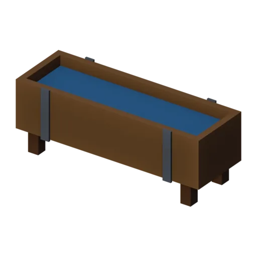 Water trough, 3D model