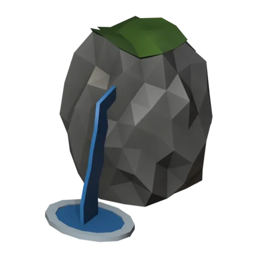 Spring rock, 3D model