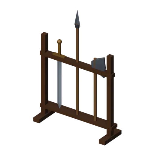 武器架,3D 模型
