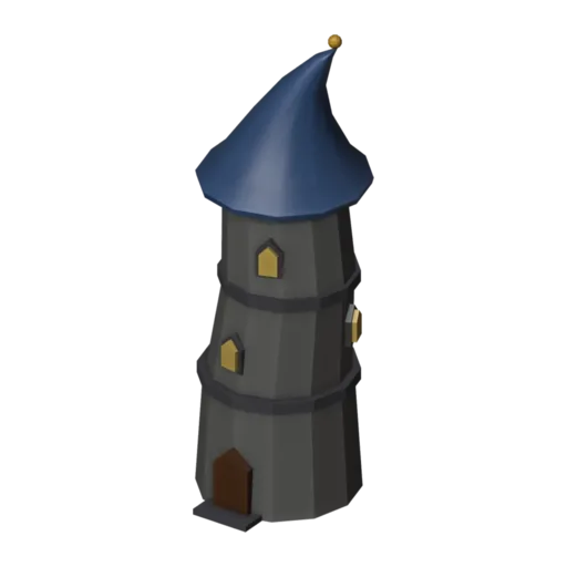 Wizard tower, 3D model