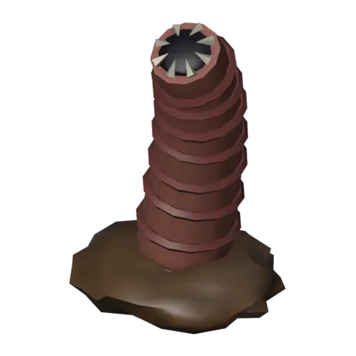 Giant worm, 3D model