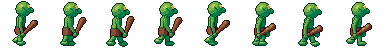 Platformer-Figur in Seitenansicht: das Sheet, das dieses Beispielprojekt rendert